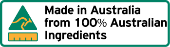 Made in Australia from 100% Australian Ingredients Logo