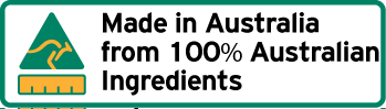 Made in Australia from 100% Australian Ingredients