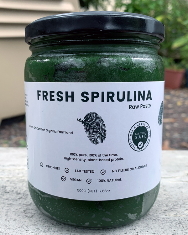 Fresh Raw Spirulina in a Jar Image