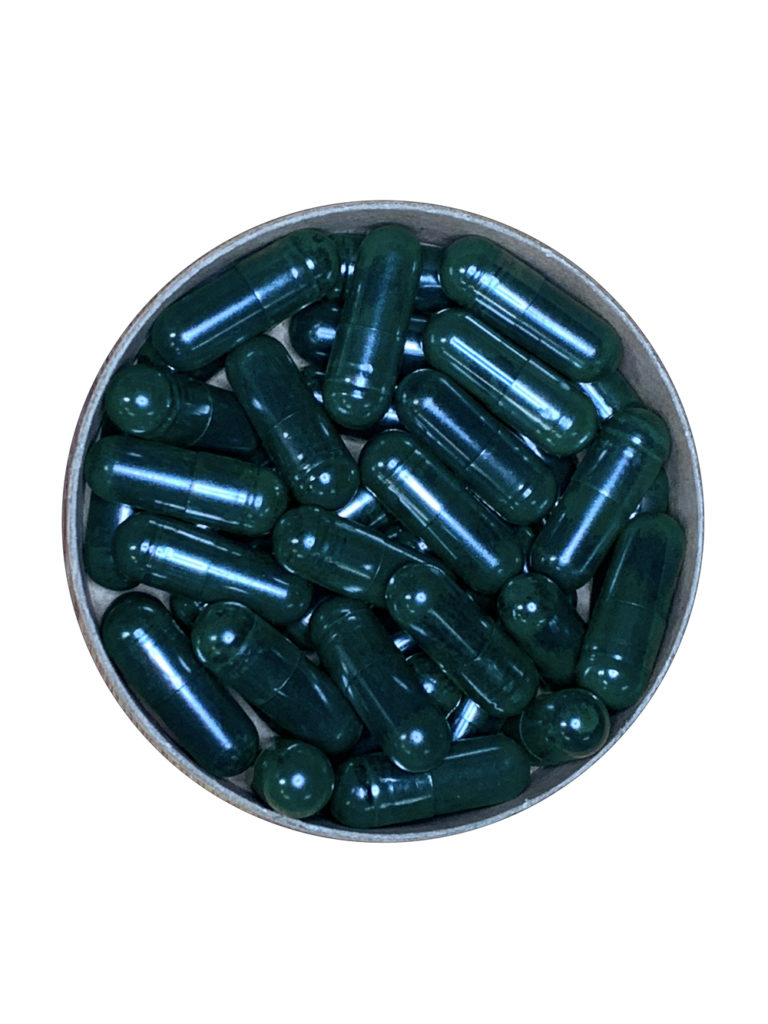 Fresh spirulina capsules bulk image