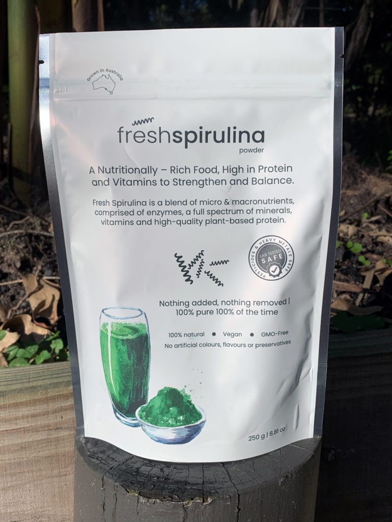 250g Spirulina powder pack front side image