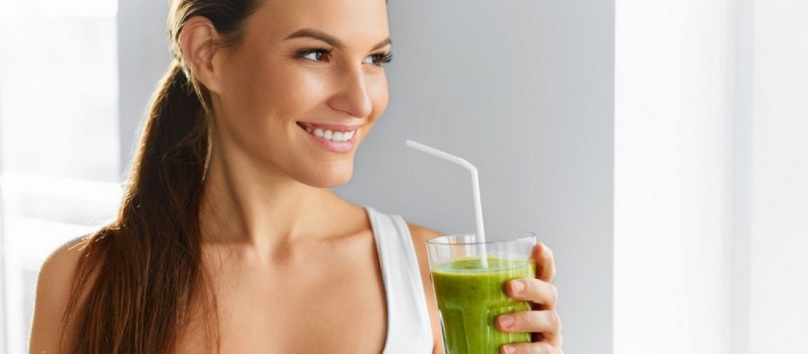 image of woman drink detox drink